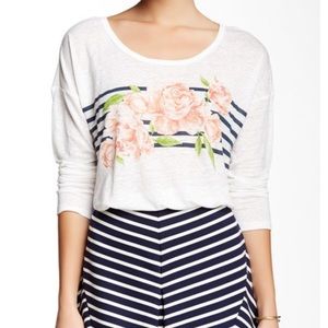 Joie Floral Linen Tee